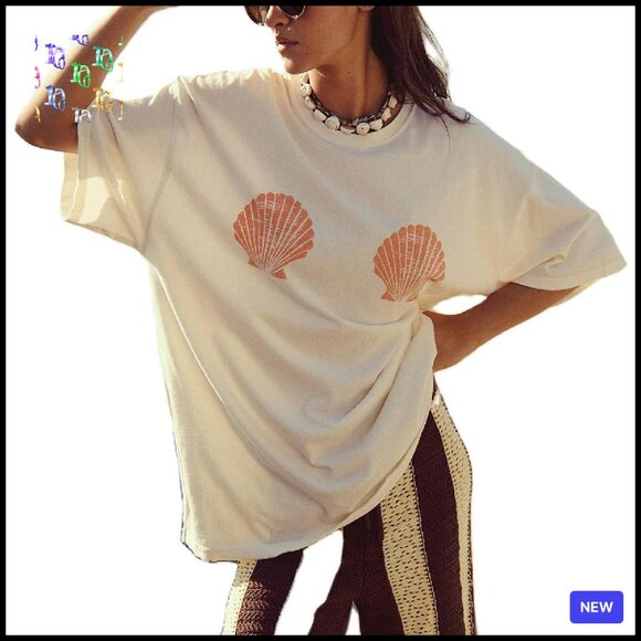 Tops - Y2K Oversized Graphic Tee Vintage Aesthetic Baggy T-Shirt Summer Tops